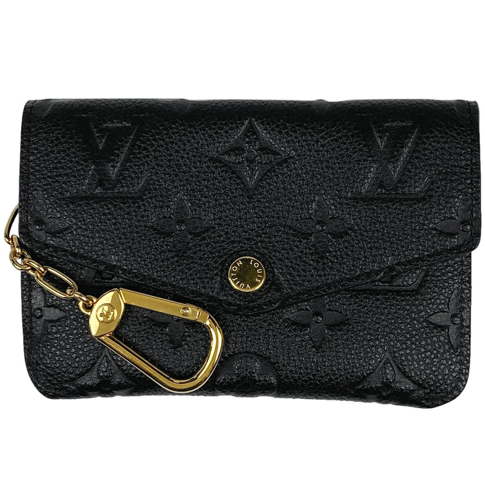 Louis Vuitton Pochette Key Ring Coin Case Monogram Empreinte Noir Black